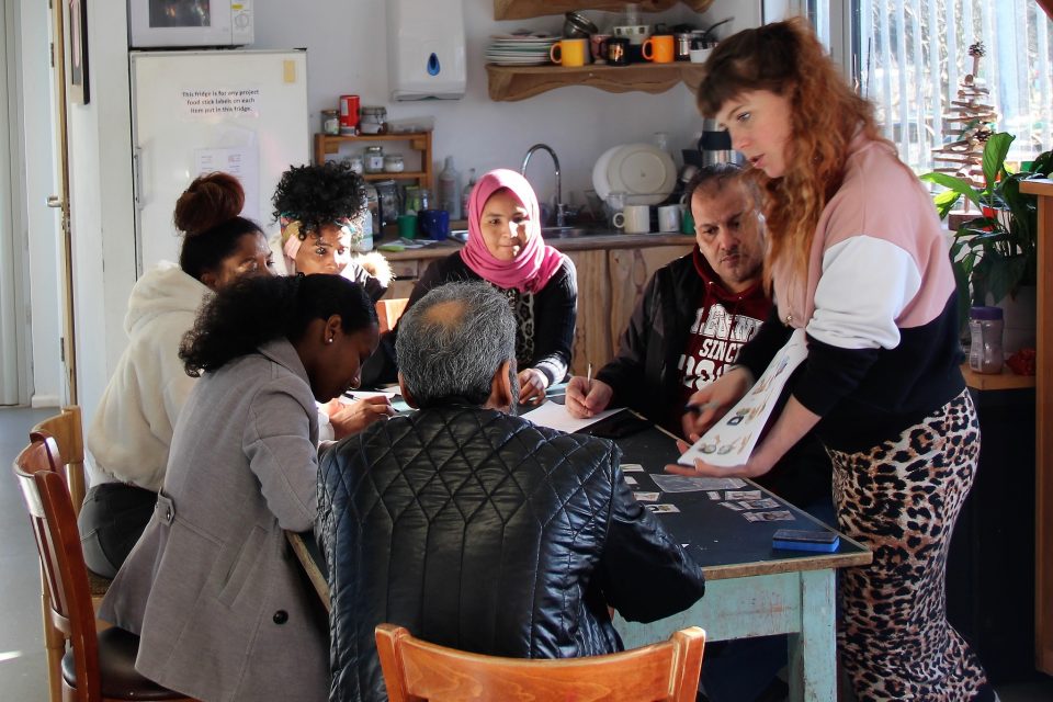 English class for refugees and asylum seekers at St Werburghs City Farm